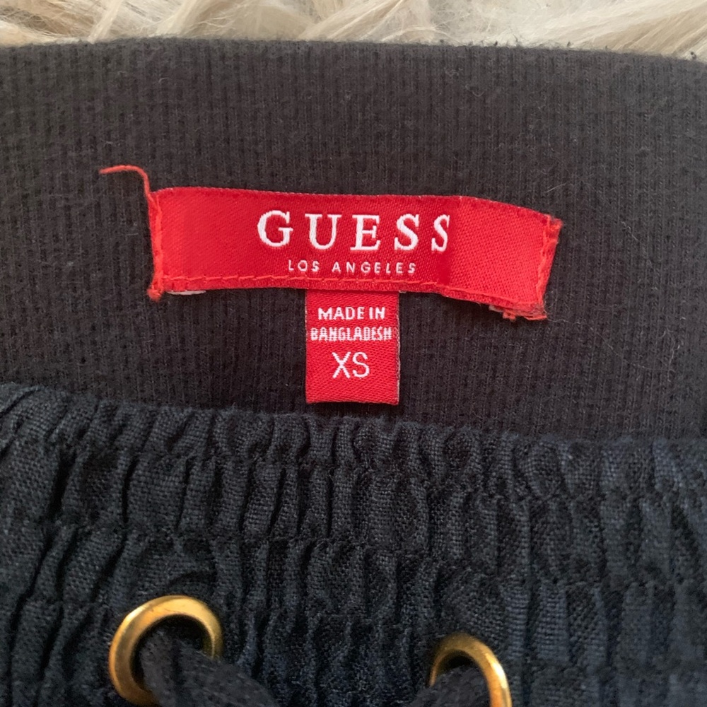 Black linen Guess pants